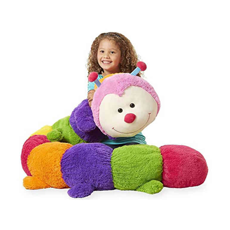 Jumbo caterpillar top plush toy