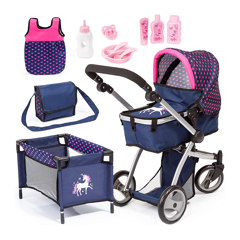 Navy dolls pram best sale