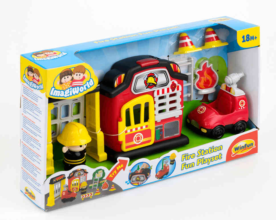 Children's fire top station playset