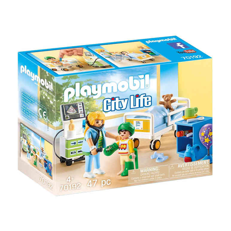 Playmobil children's best sale hospital game