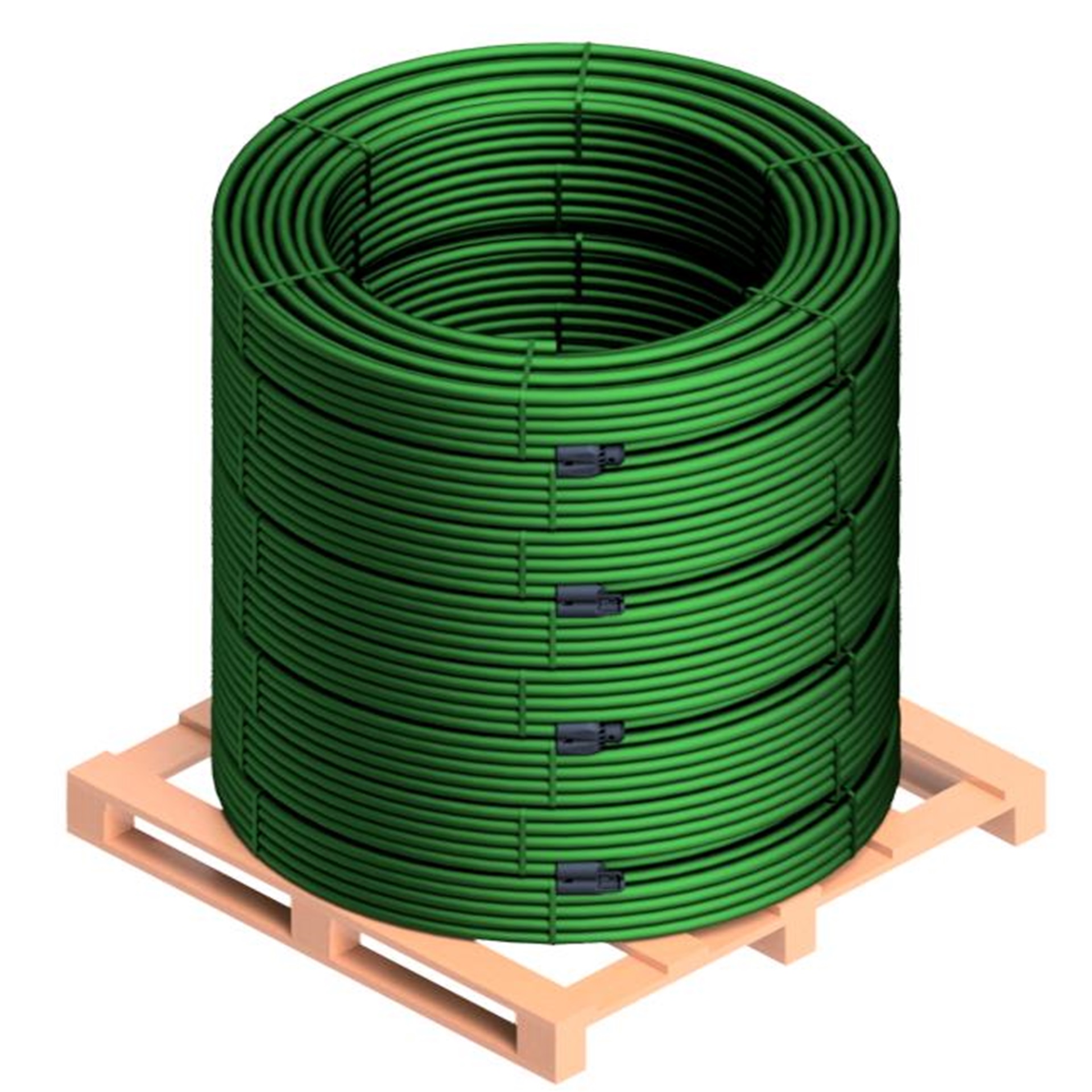 JANSEN barriera Erdwärmesonde Doppel-U diffusionsdicht PN16 PE100-RC/EVOH/PE-HD 34x3.9mm Kernrohr 32x2.9mm 100m