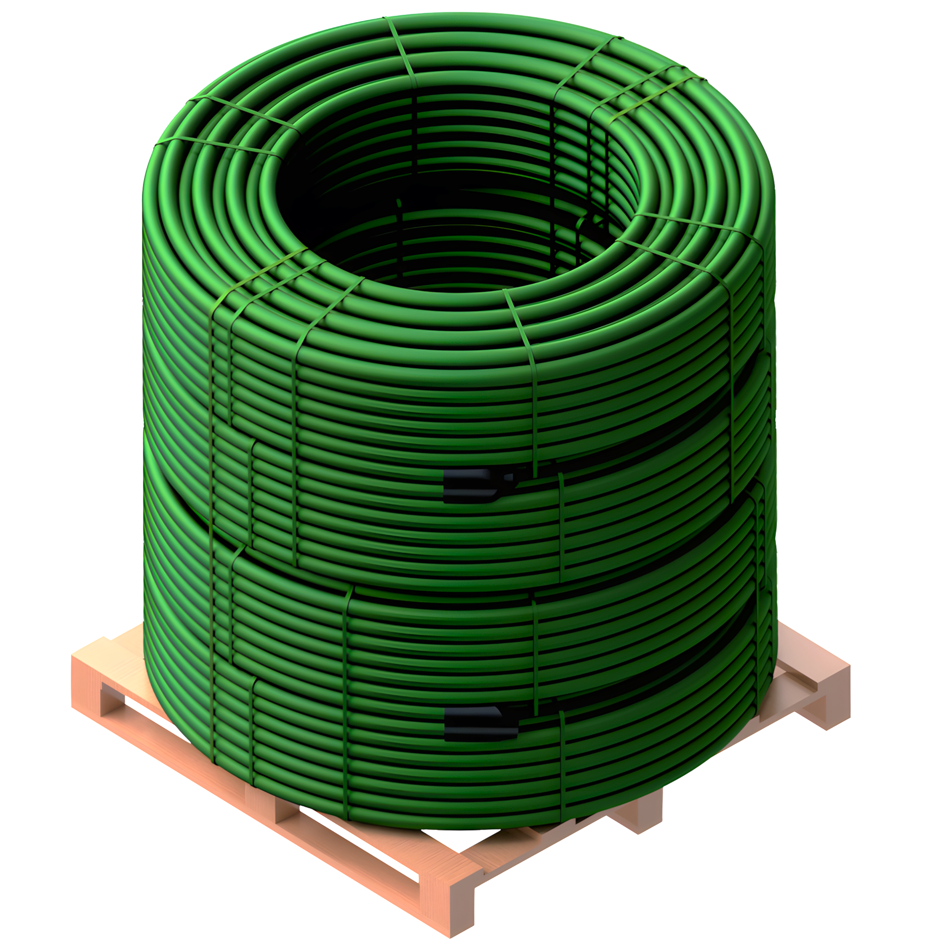 JANSEN barriera Erdwärmesonde Doppel-U diffusionsdicht PN16 PE100-RC/EVOH/PE-HD 42x4.7mm Kernrohr 40x3.7mm 100m