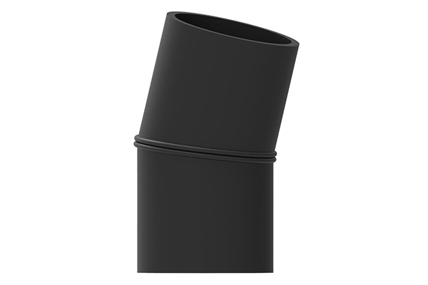 Segmented elbow 15° smooth 160mm S8 SDR17 PN10 PE100-RC