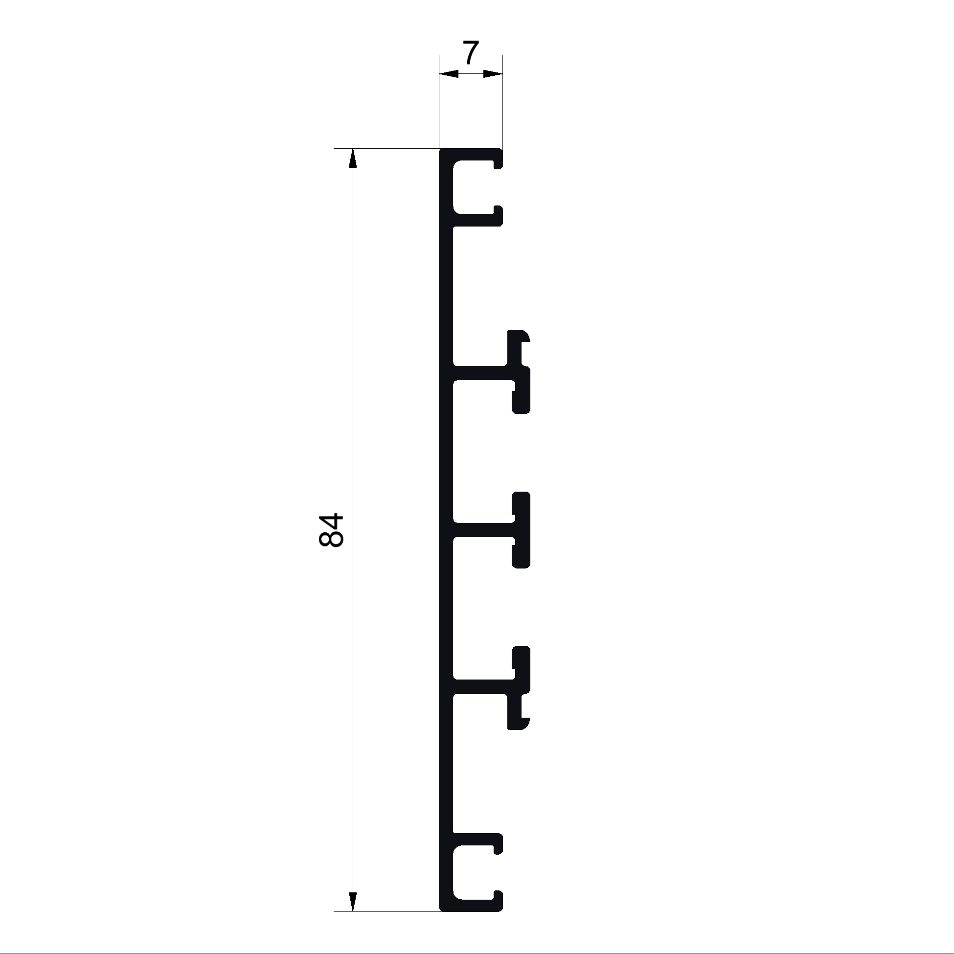 Rahmenprofil C492588-CONNEX Holz/Metall-Fenster