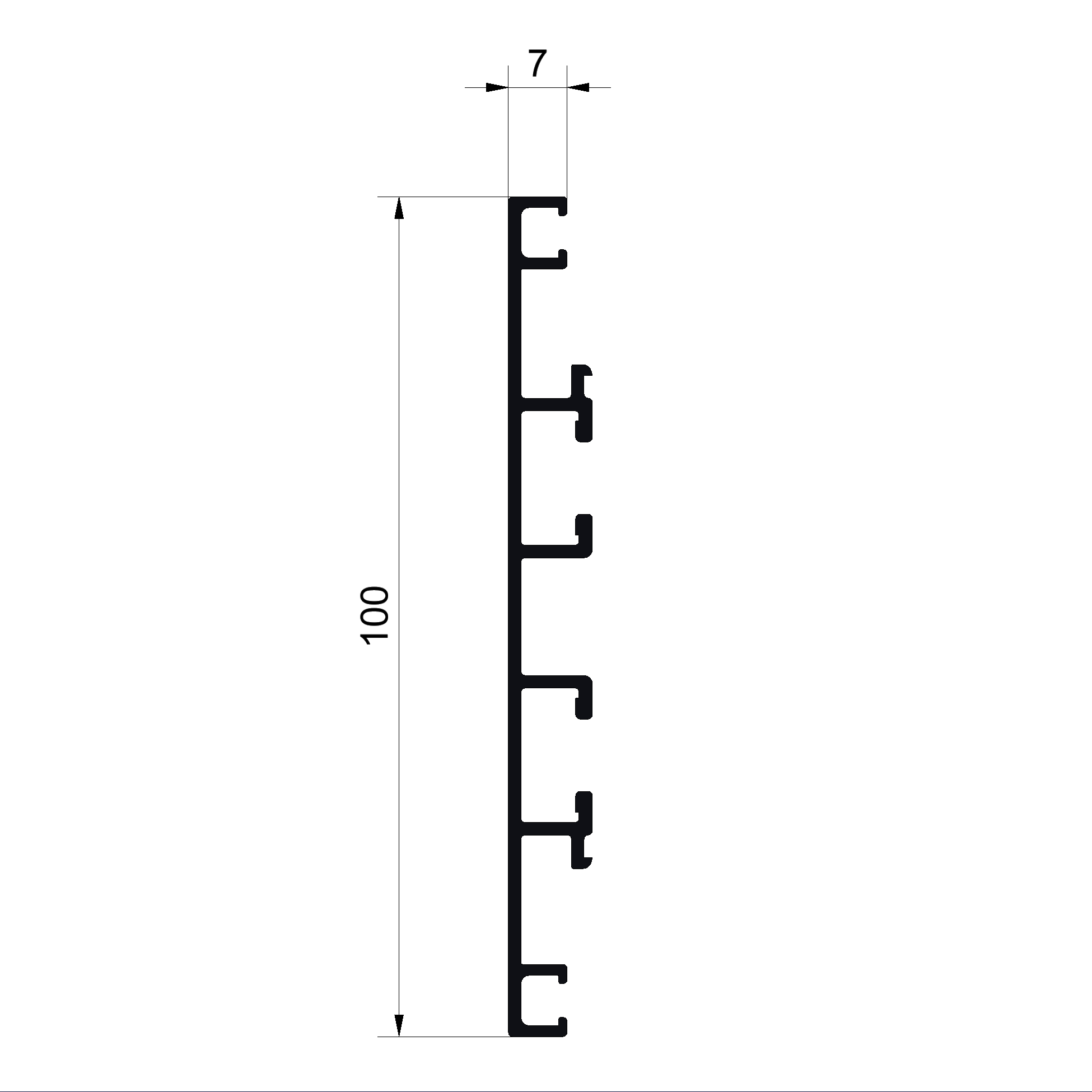 Rahmenprofil C492589-CONNEX Holz/Metall-Fenster