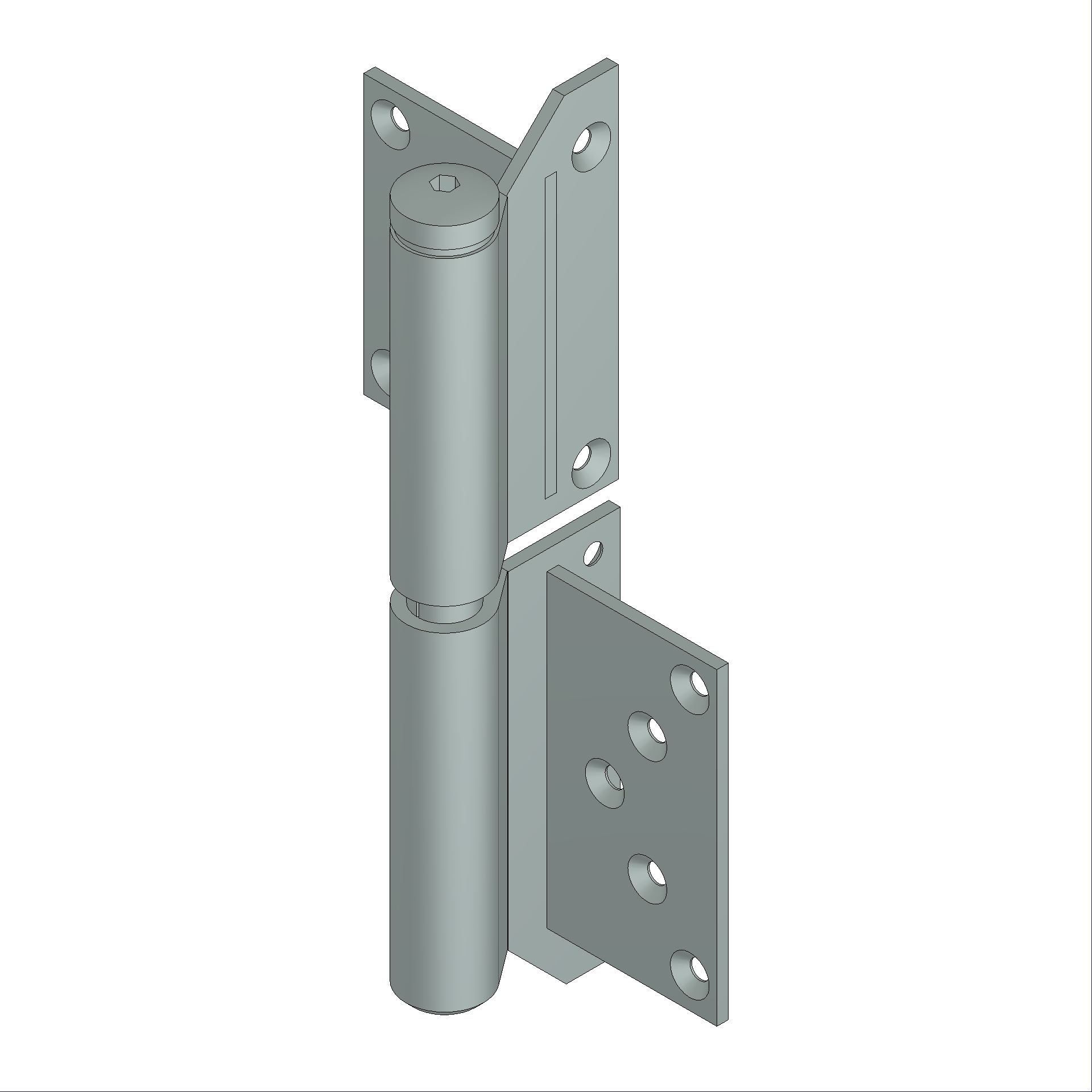 Beschläge C550013-3D-Anschraubband Holz DIN re Connex Holz-Metall-Fenster