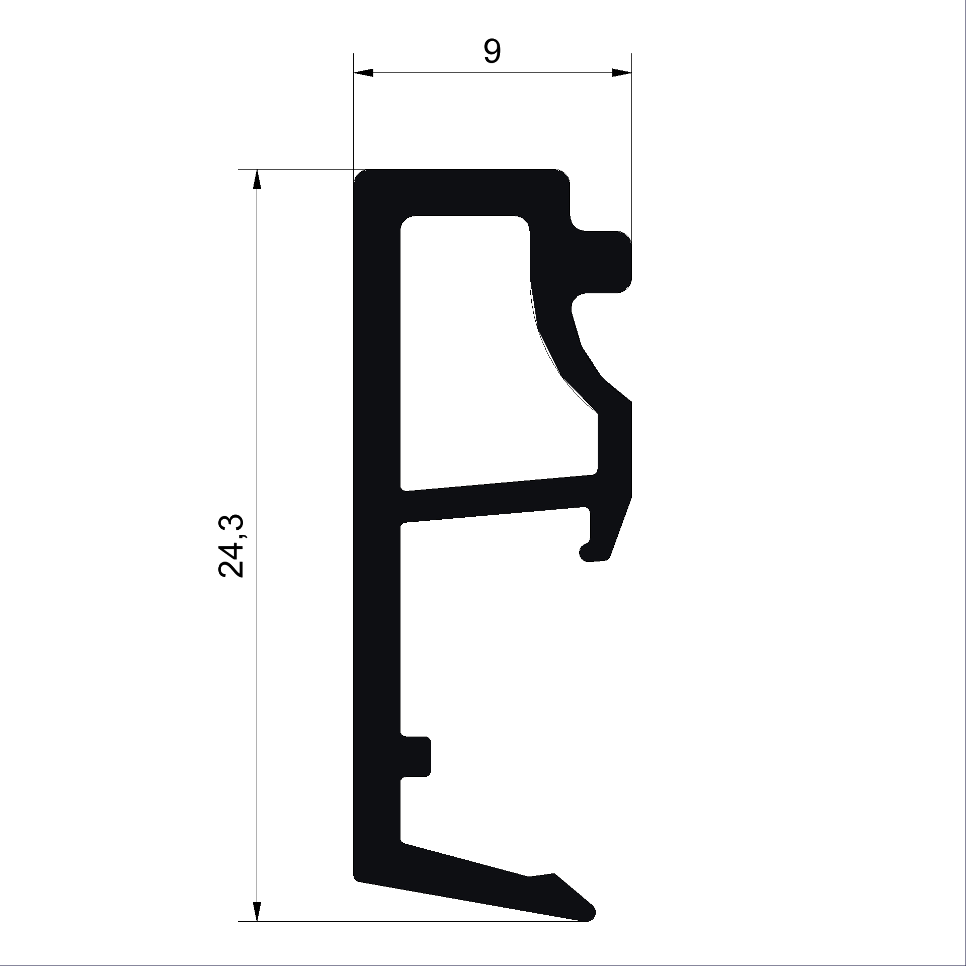 Glasleistenprofil C492565-Connex Holz-Metall_Fenster