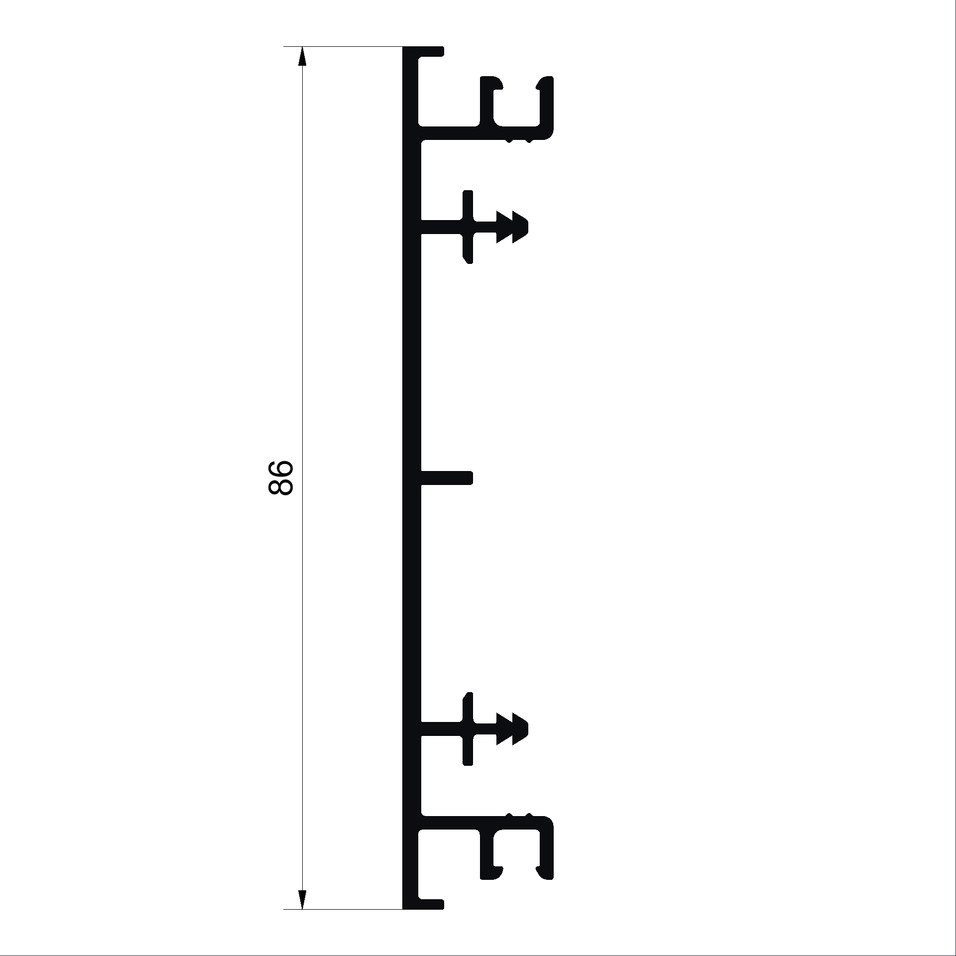 Profilé domant C492548-Connex fenètres en bois-métal