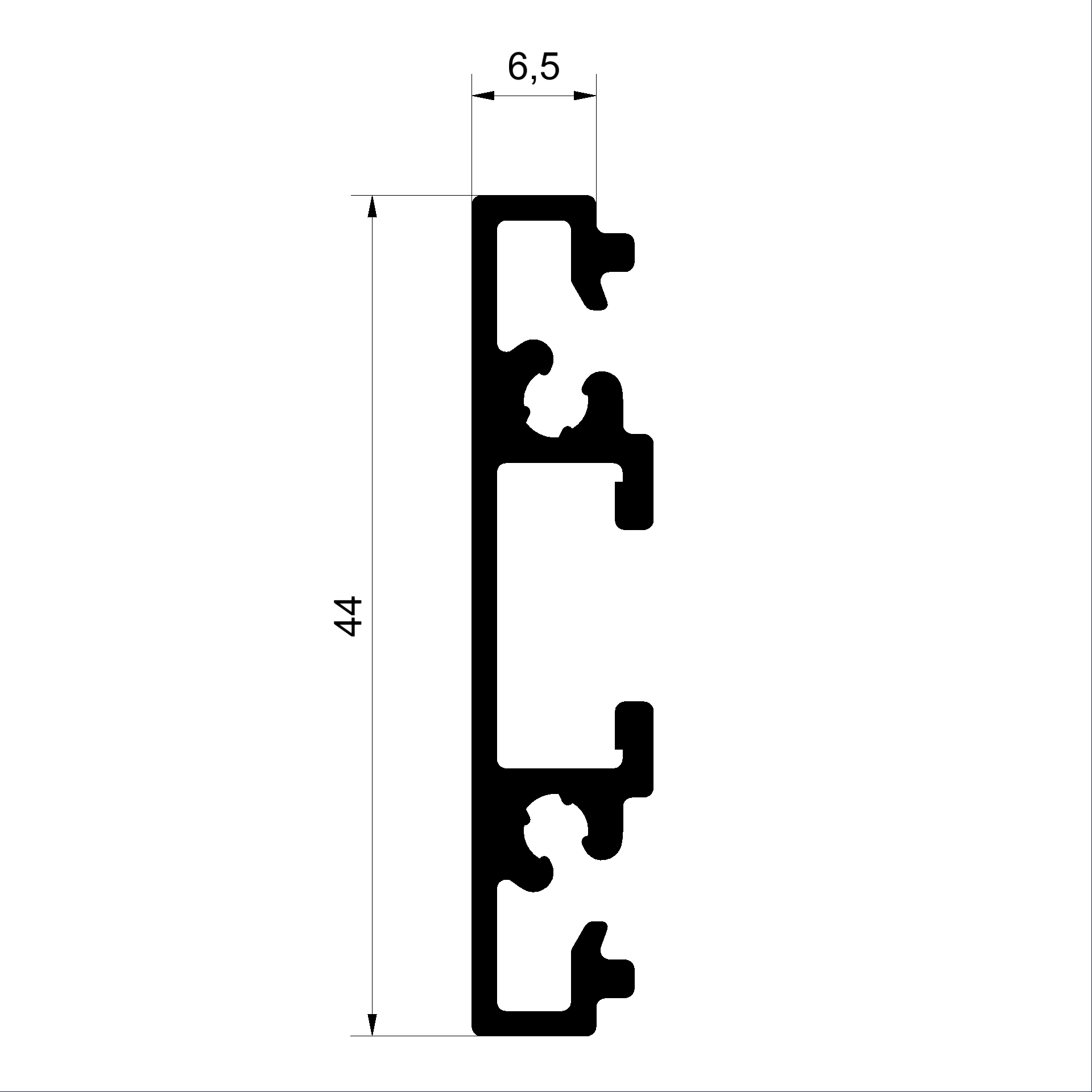 9024242 V Flügelsprosse Connex Holz-Metall-Fenster veredelt