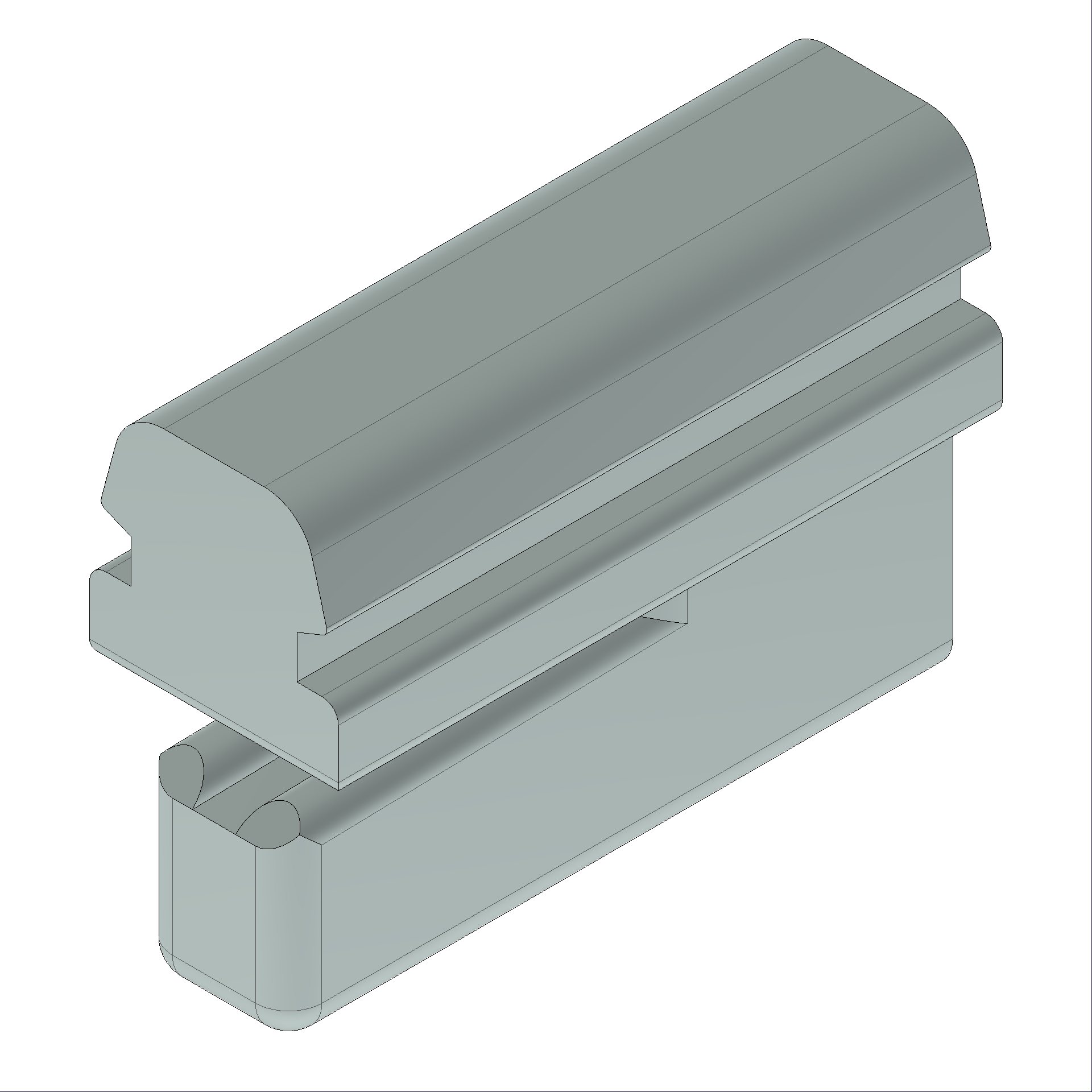 Halter C203129-Befestigungshalter grau Connex Holz-Metall-Fenster