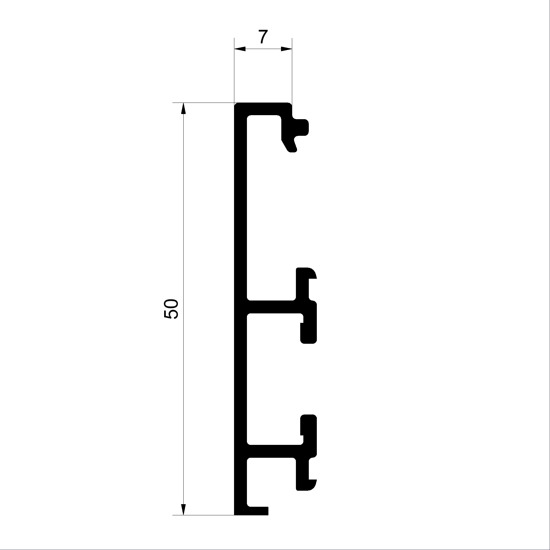 Blendrahmenprofil C492530-Blendrahmenprofil 50mm
Connex Holz-Metall-Fenster