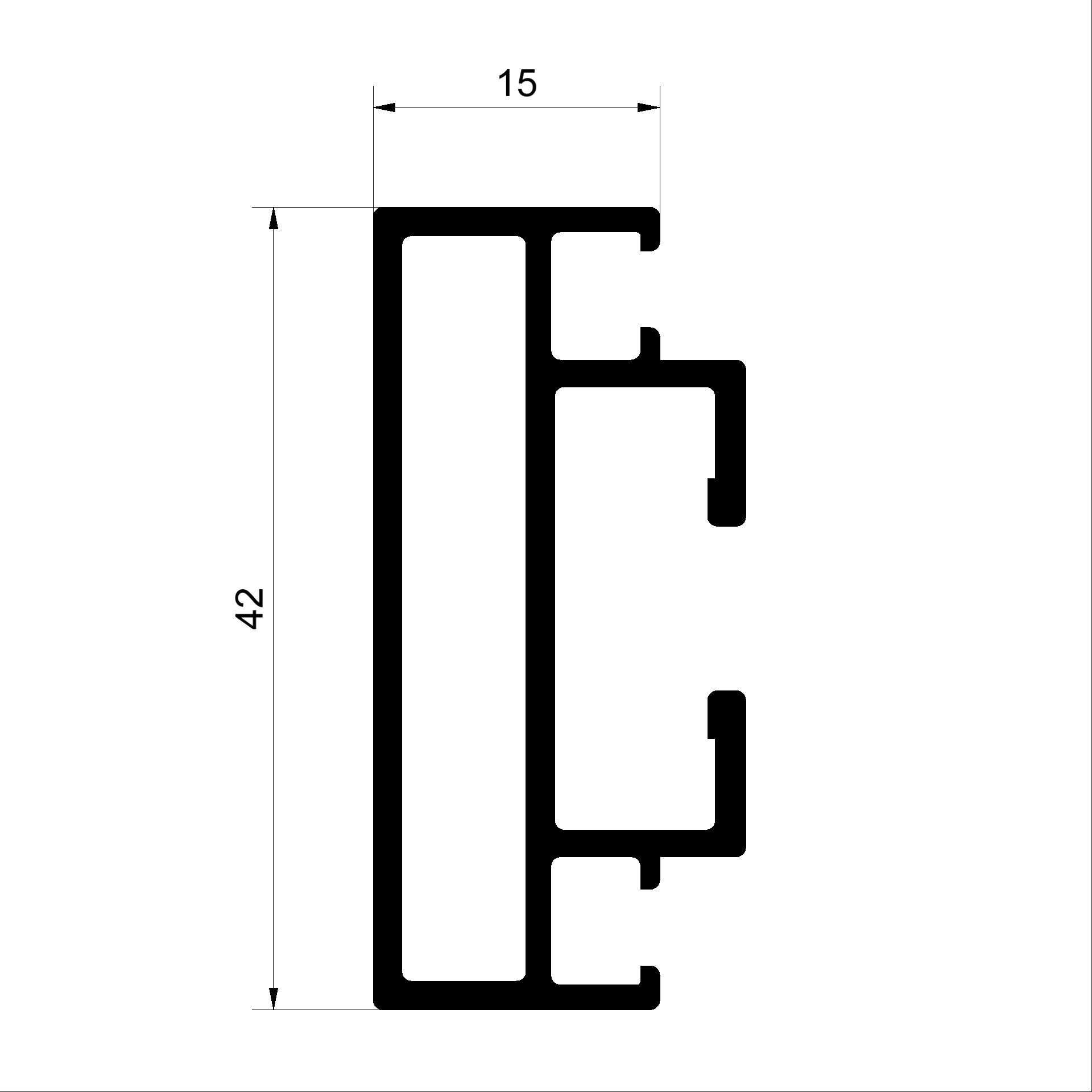 C138900 V Schlagleiste  Connex Holz-Metall-Fenster veredelt