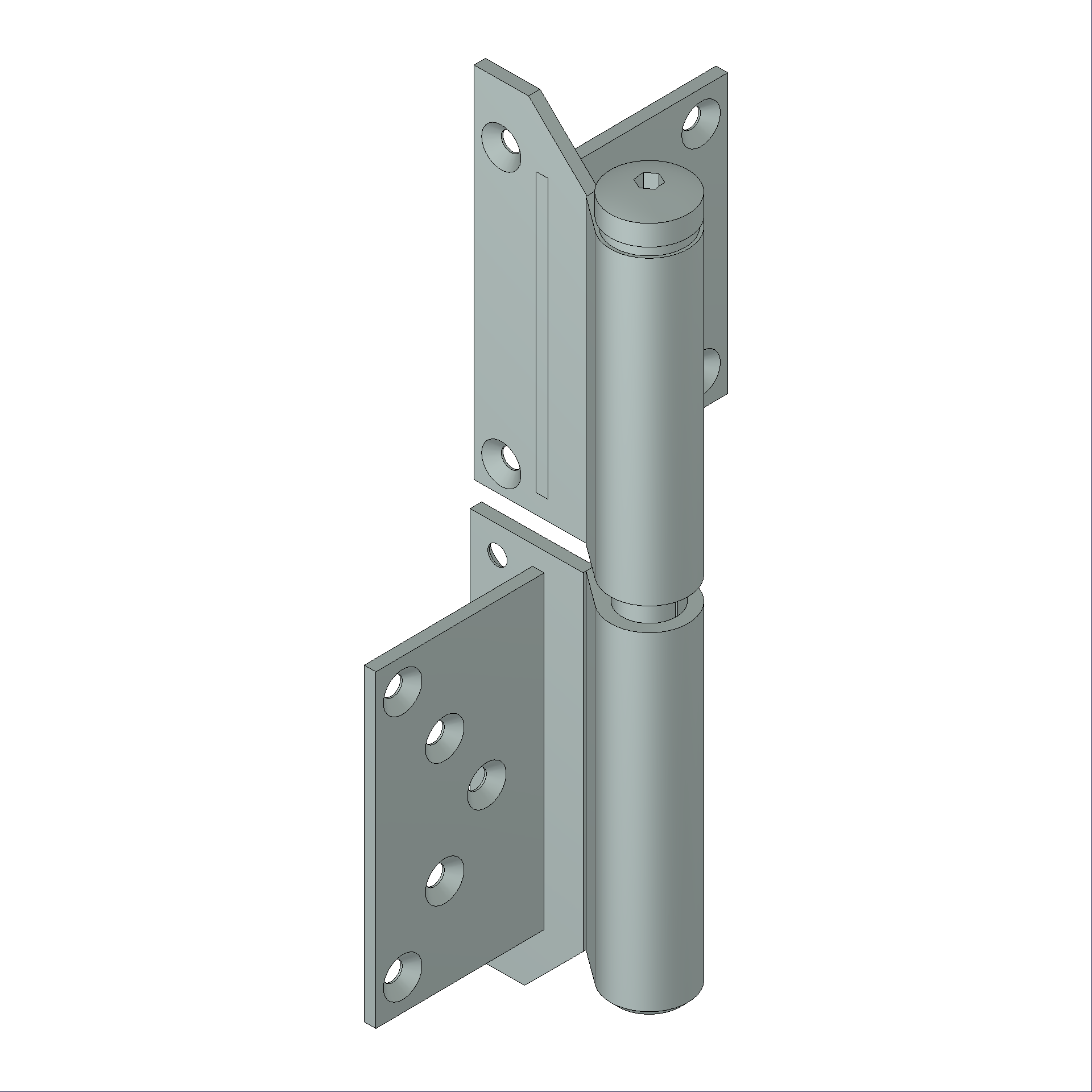 Beschläge C550012-3D-Anschraubband Holz DIN li Connex Holz-Metall-Fenster