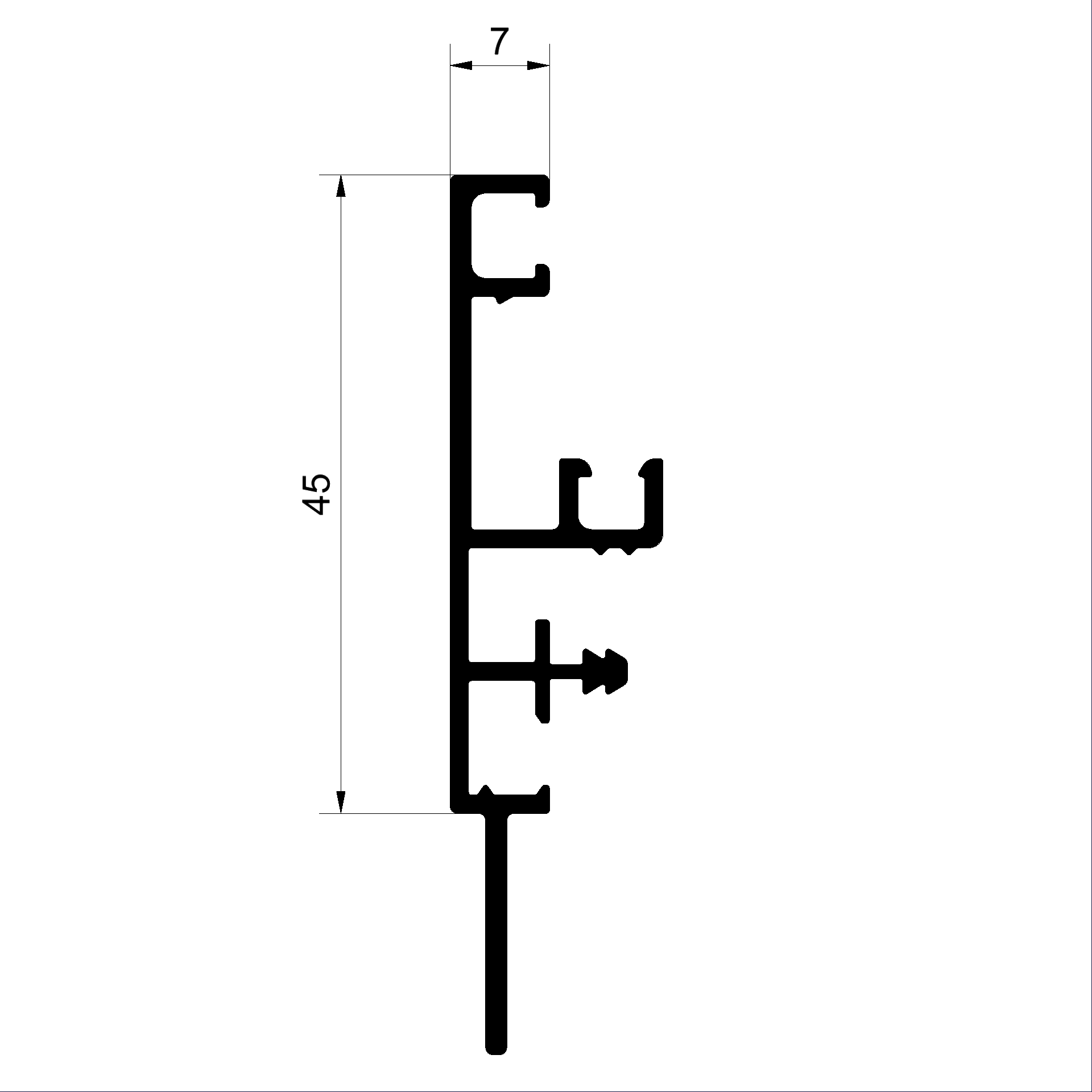 Blendrahmenprofil C492572-Connex Holz-Metall-Fenster