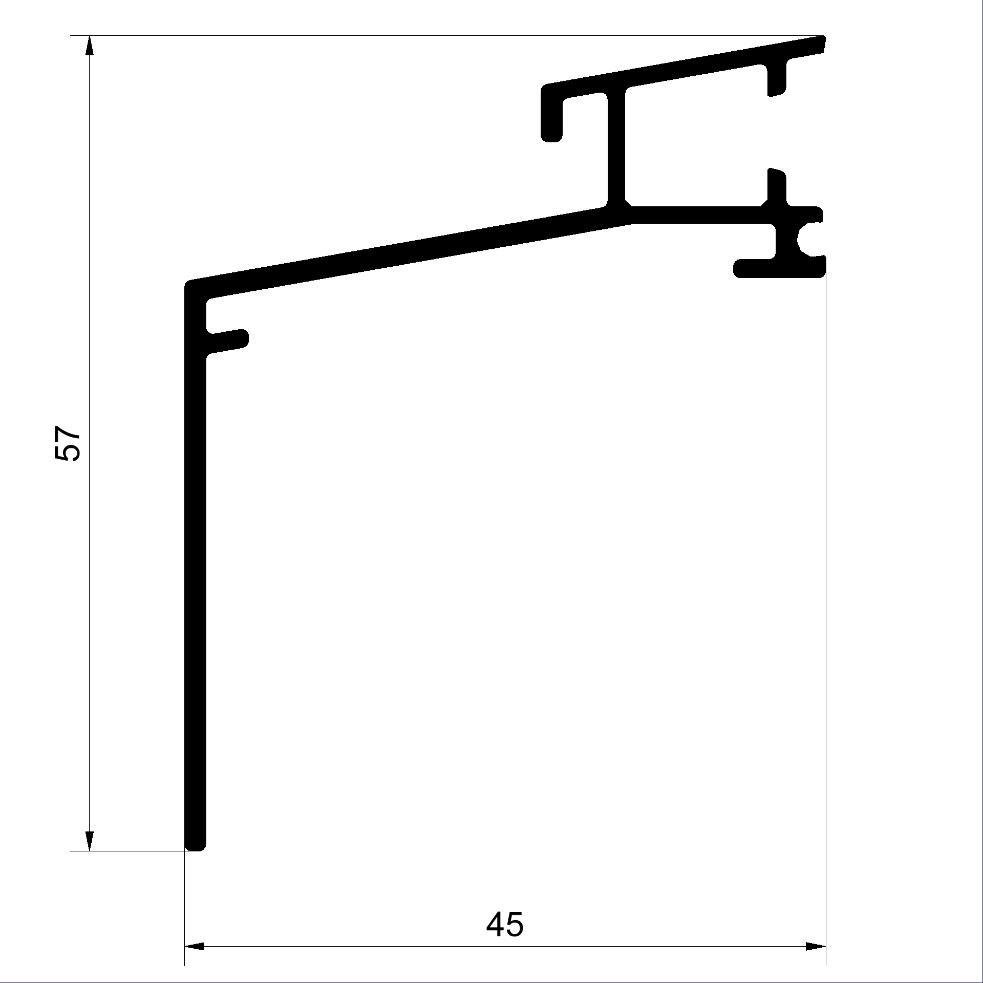 Renvoi d'eau C492577-Connex Fenêtres en bois-métal