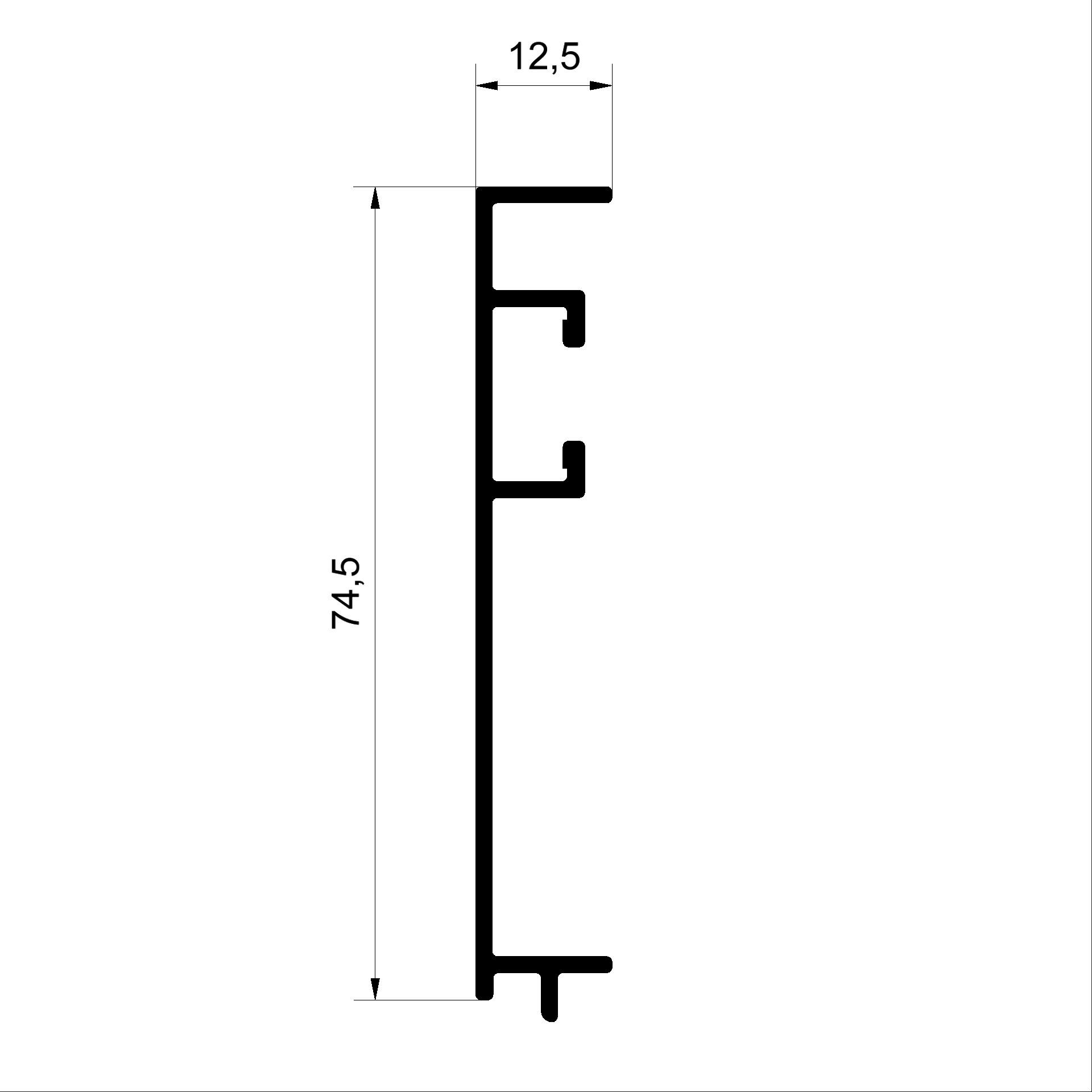 Profilé spécial C9023592-profilé de recouvrement Connex Fenêtres en bois-métal