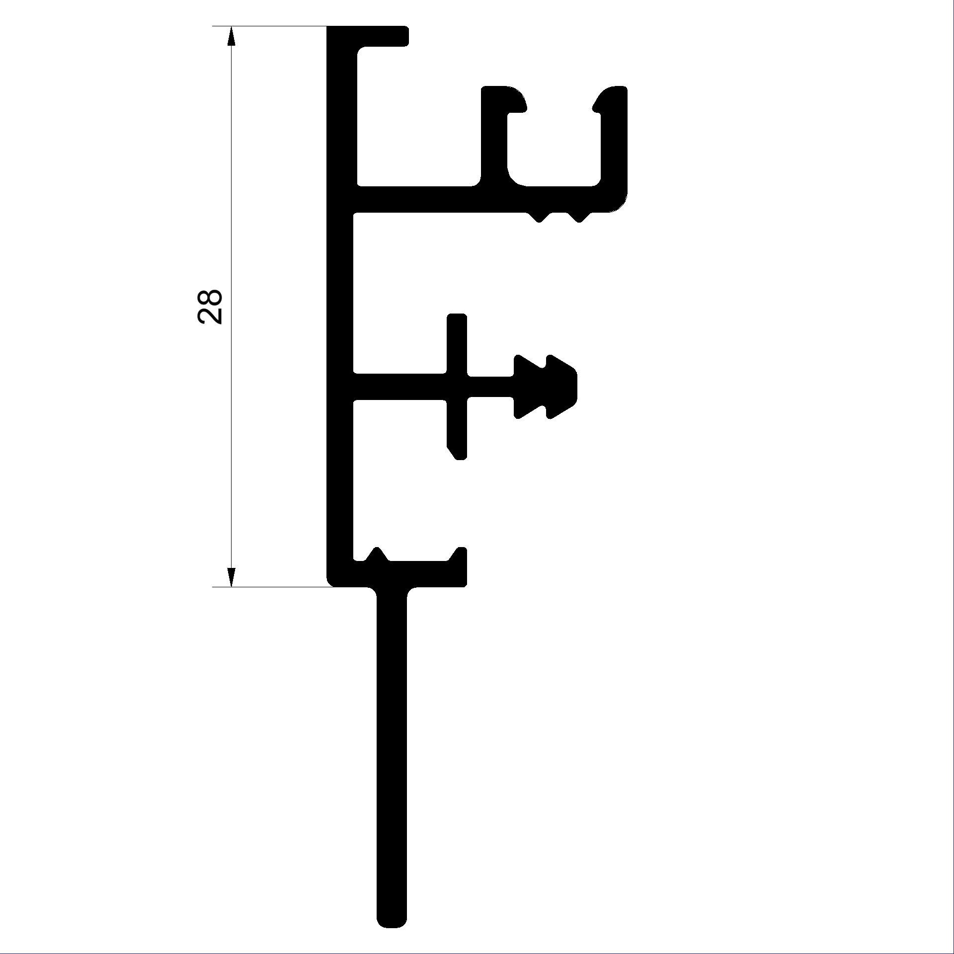 Blendrahmenprofil C492573-Connex Holz-Metall-Fenster