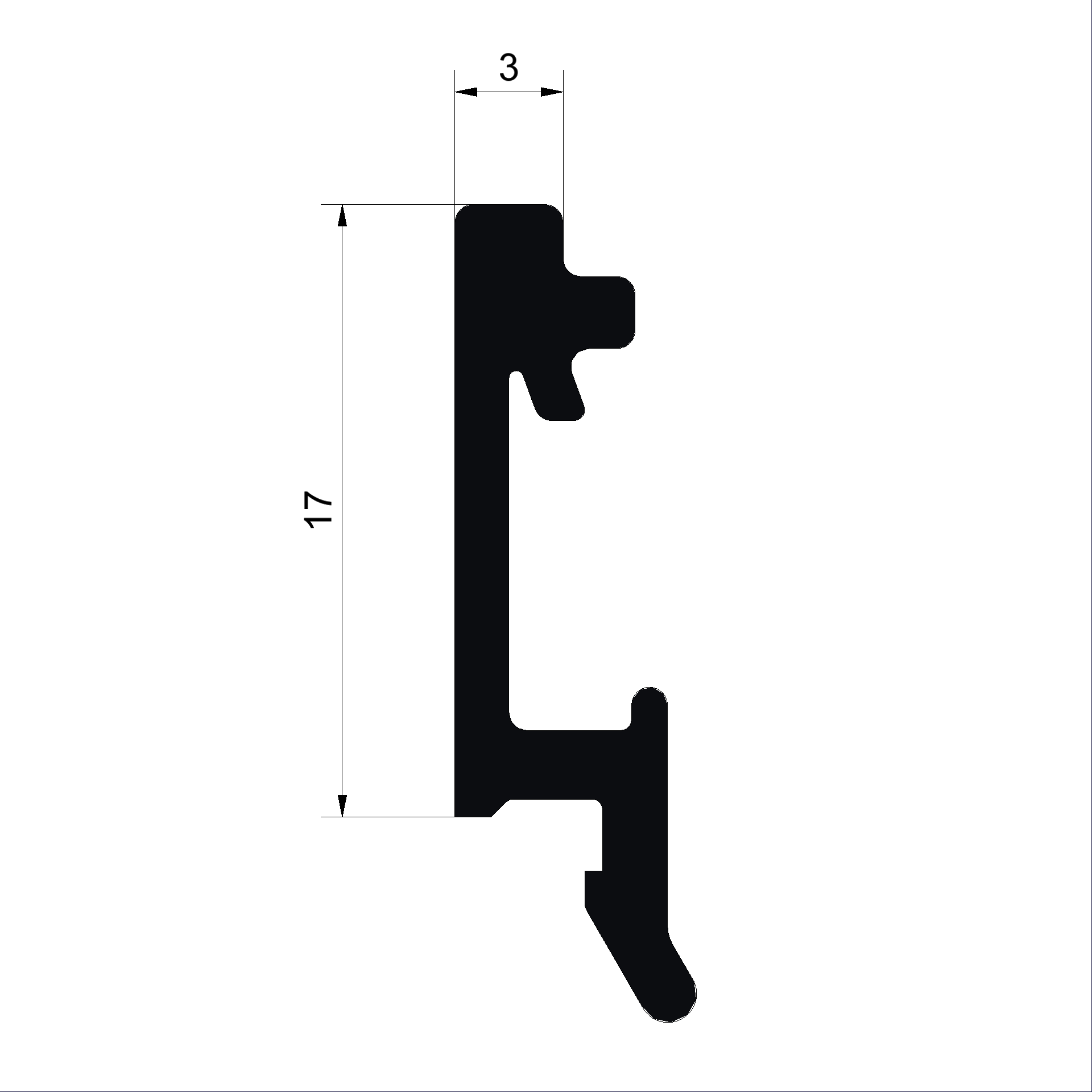 Glasleistenprofil C492559-Connex Holz-Metall-Fenster