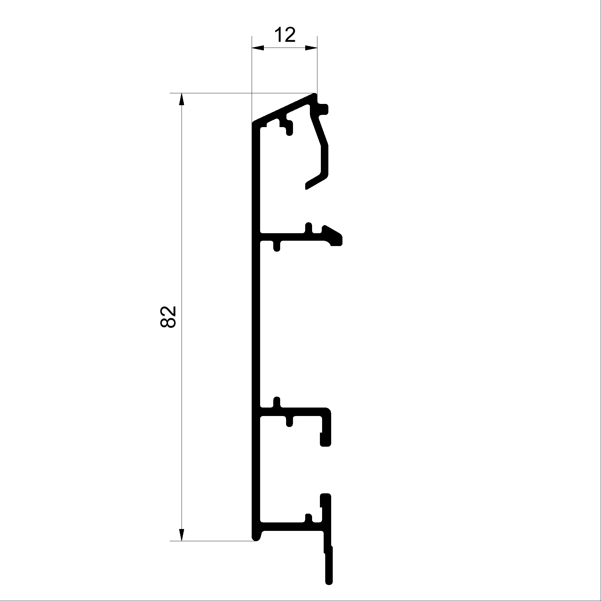 Flügelprofil C186910-Flügelprofil Connex Holz-Metall-Fenster