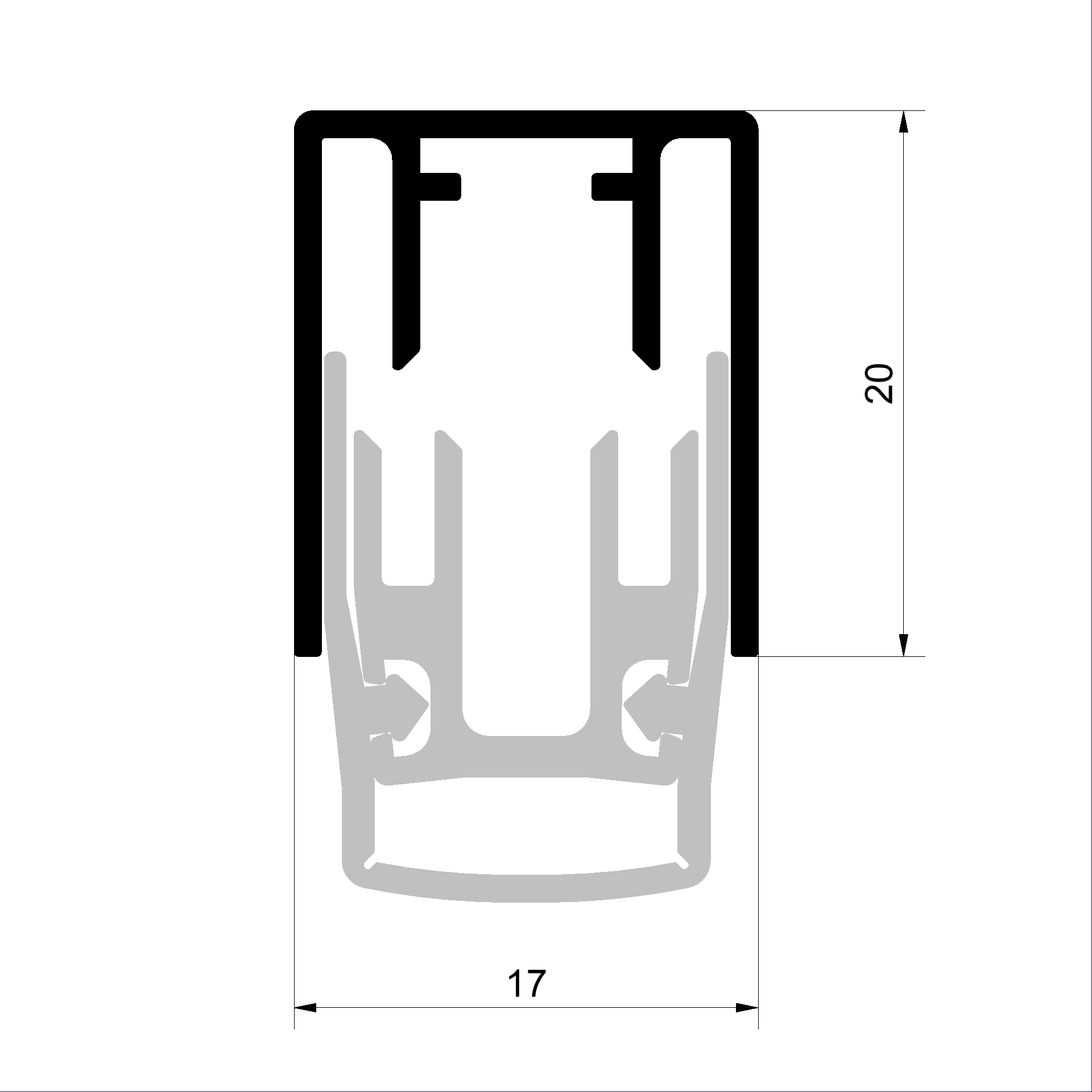 Automatische Senkdichtung 1150 - 1300 mm