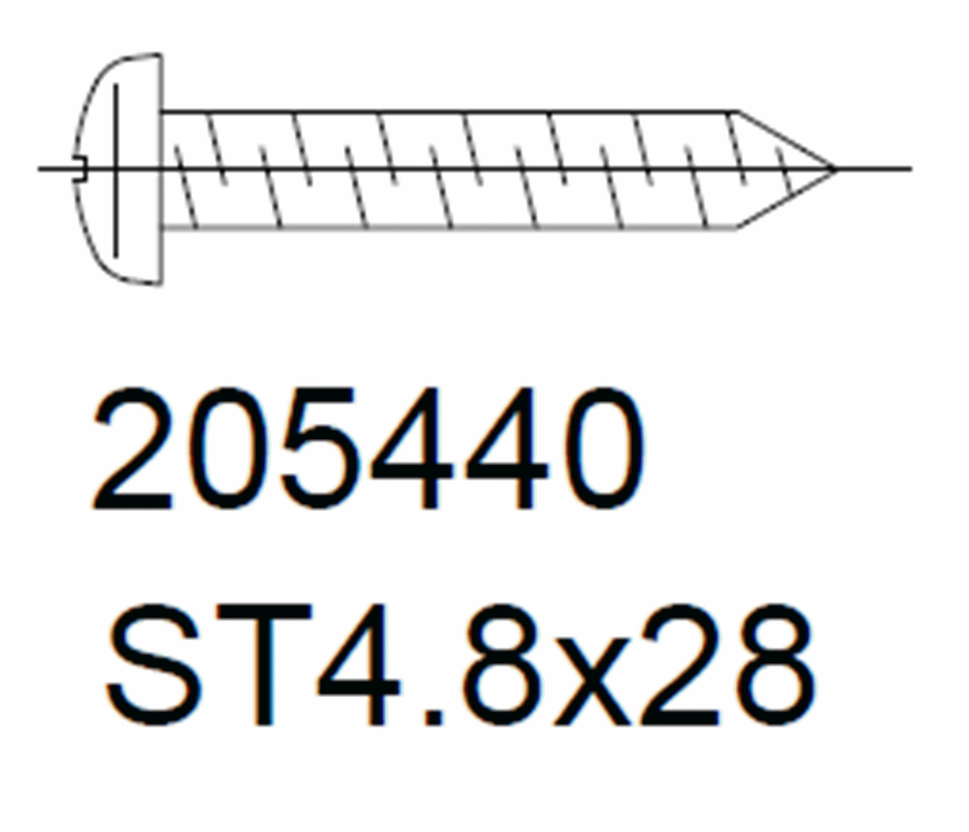 205440 Vis À Tôle À Tête Bombée 4 Accessoires Schüco