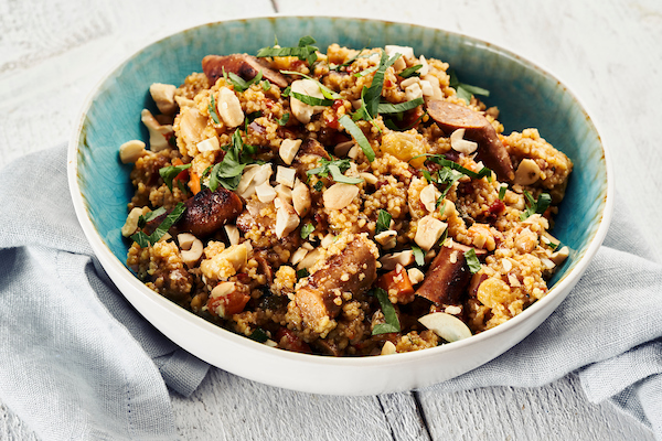 WBS- Couscous salad with merguez