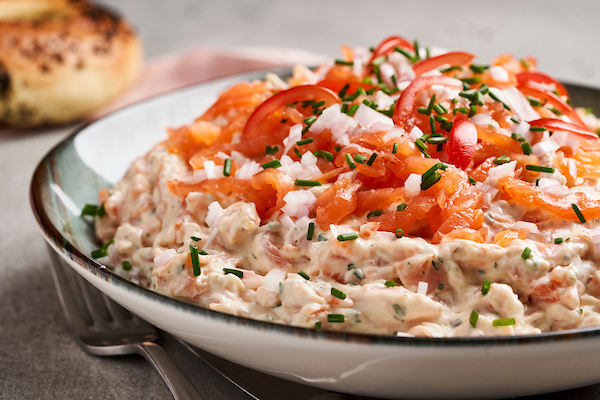 Zalmsalade met mascarpone