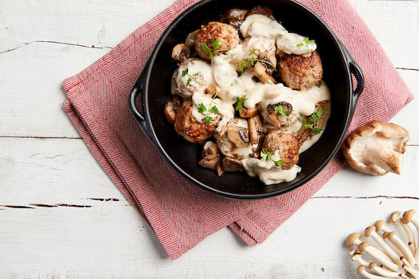 WBS- Veal balls with mushroom sauce