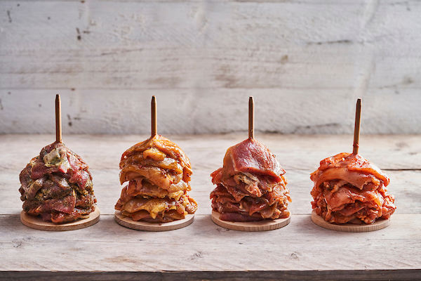 Kebab party met kippenvlees