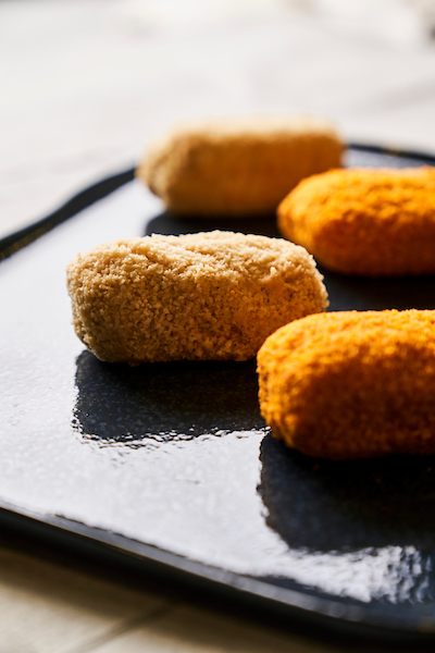 Kipkroket met champignons