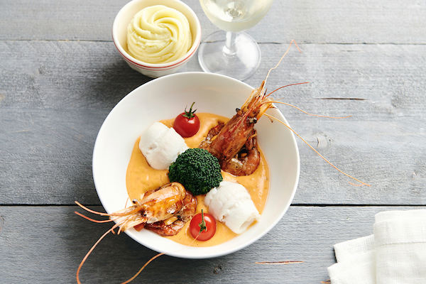 WBS- Napoletan's sole roll with tiger prawns