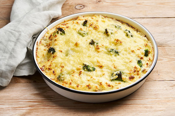 Ovenschotel met gehakt en broccoli