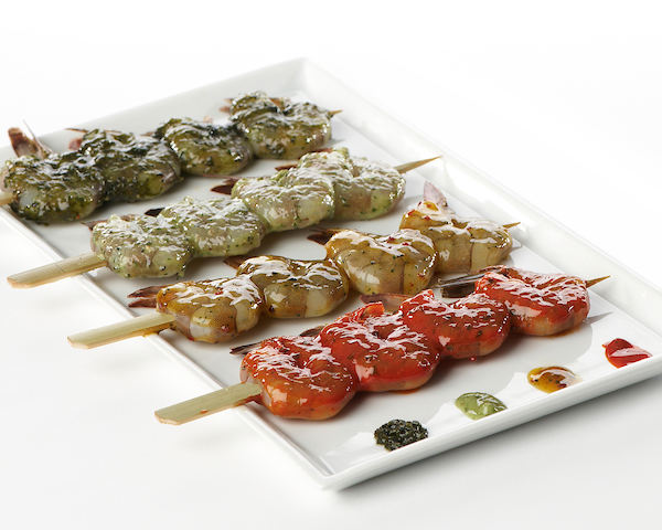 Scampi brochette