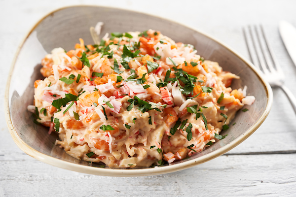 Scampi-Krab salade