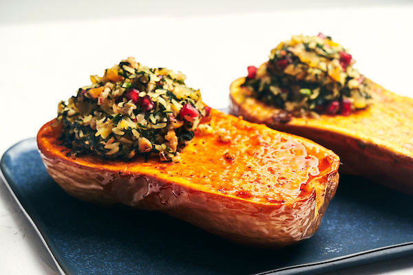 Roasted butternut met Indische rijst