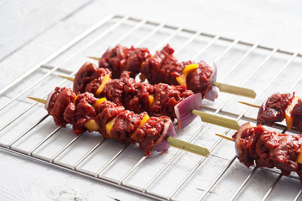 WBS- Beef skewer with dry glazed marinade beef
