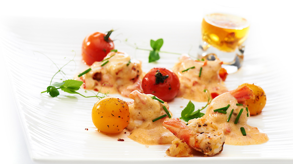 Scampi's in Pernod saus