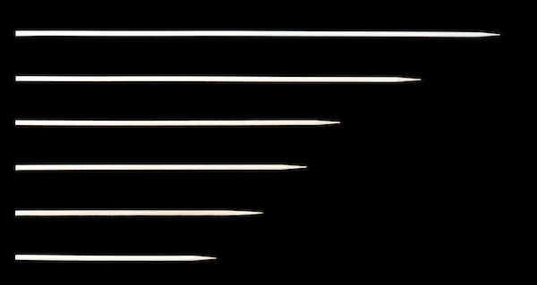 Stokjes 18cm 1000St - 1KG