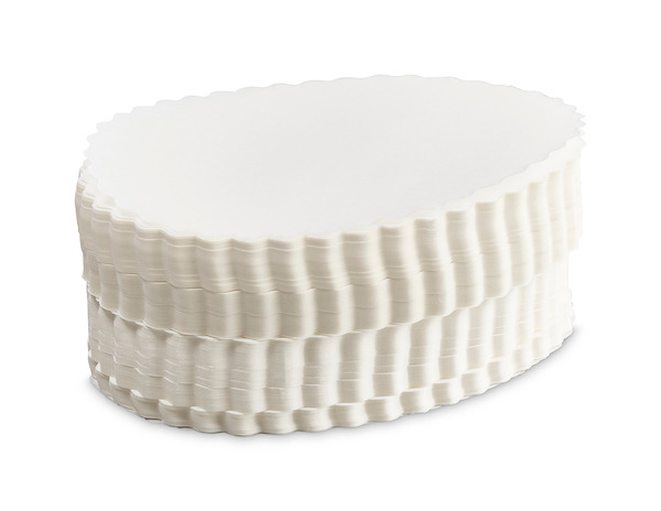 Witte Onderleggers Ovaal Color - 200G