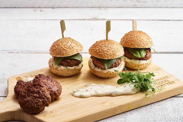 WBS- Lamb burger with yogurt sauce