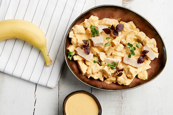 WBS- Chicken salad with curry banana