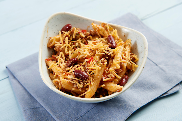Penne chili con carne