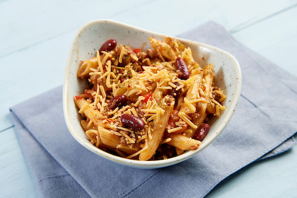 Penne chili con carne