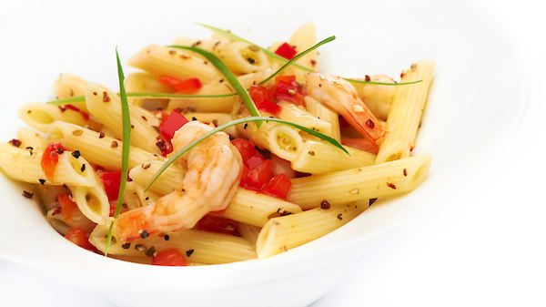 Scampi salade met Franse vinaigrette