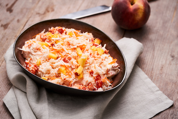 Amerikaanse krab & rauwkostsalade