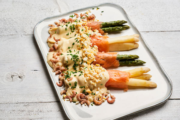 Aspergerolletjes in Hollandaisesaus