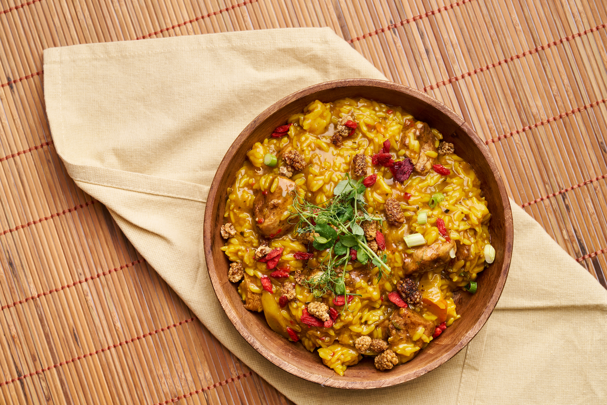 Chinese rijstschotel (geel)