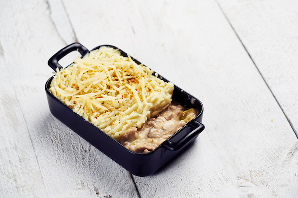 Gehaktschotel met witloof en oesterzwammen