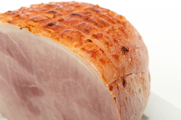 Gekookte Ham krokant gebakken / BBQ Ham