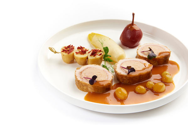 WBS- Turkey roll with Ganda ham goose liver